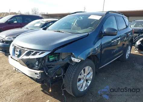 2013 Nissan Murano Sv z USA, uszkodzony, nr VIN JN8AZ1MW1DW307411